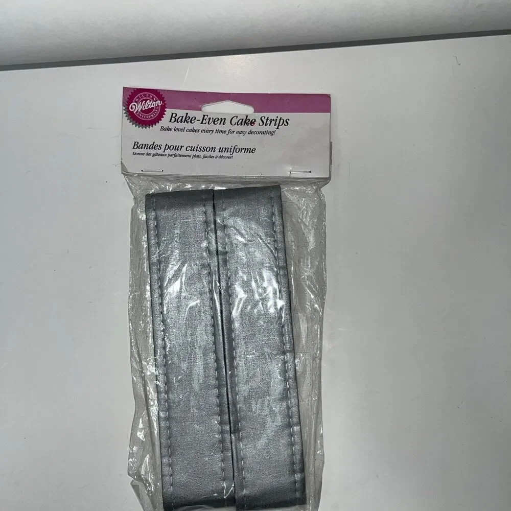 Vintage 1987 Wilton Bake Even Cake Strips Set of 2